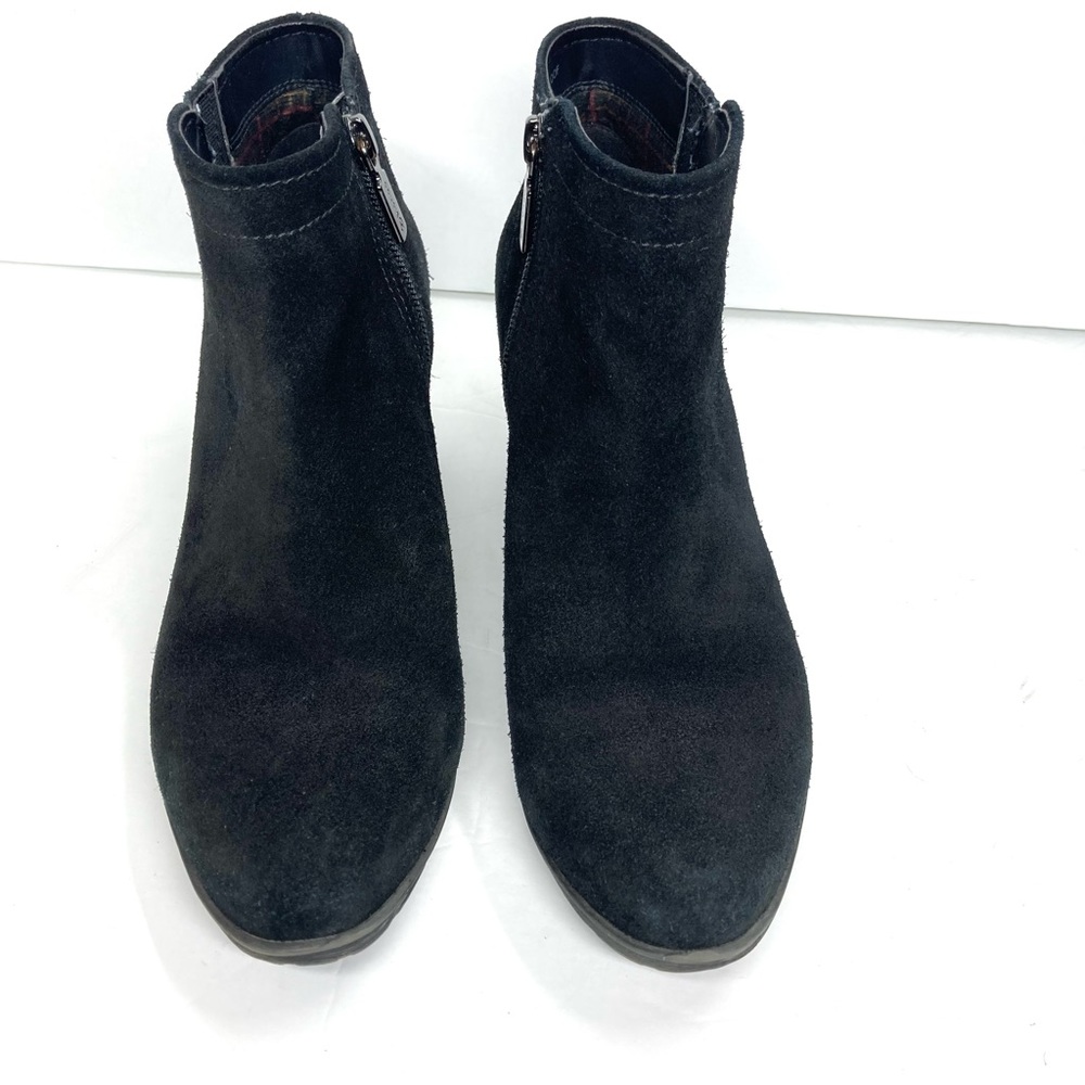 Blondo Boots Womens Villa Waterproof Black Suede Leather Bootie 7 M Black Boots - Picture 7 of 14